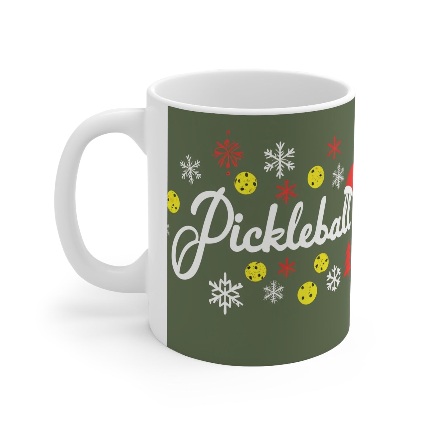 Pickleball Day - Sport Ball Game - Holiday Christmas - Ceramic Mug 11oz