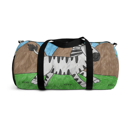 Zebra Graphic Hipster Zebra Animal Duffel Bag