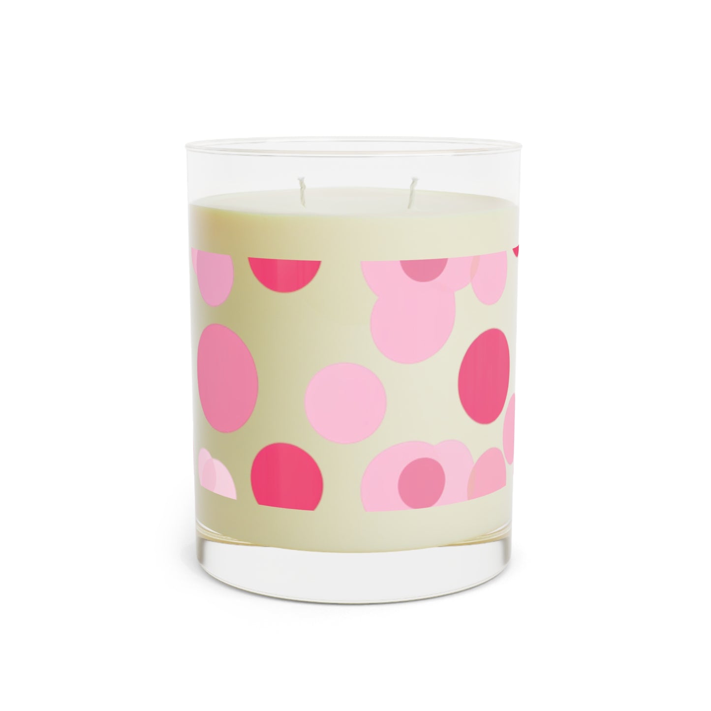 Dot Glass Pink Scented Candle - Full Glass, 11oz