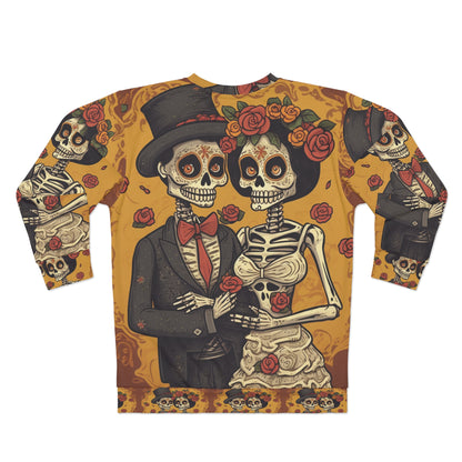 Matrimonio de boda de Halloween, novia y novio - Forever Soulmates - Sudadera unisex (AOP) 