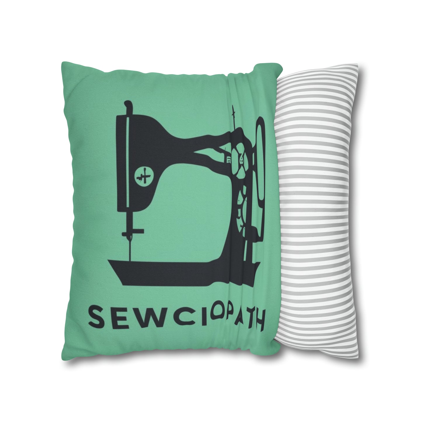 Sewing Sociopath Machine - Spun Polyester Square Pillow Case