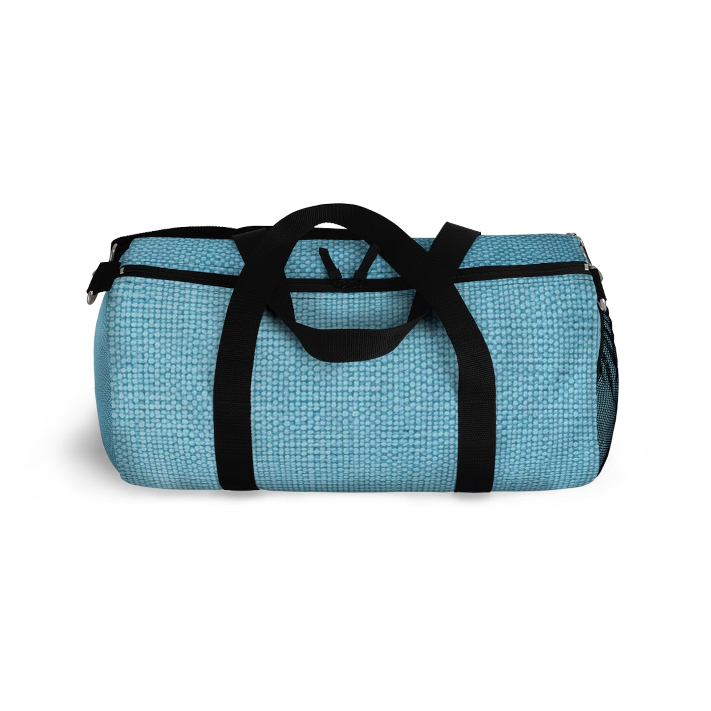 Bright Aqua Teal: Denim-Inspired Refreshing Blue Summer Fabric - vDuffel Bag