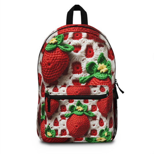 Strawberry Crochet Pattern - Amigurumi Strawberries - Fruit Design for Home and Gifts - Backpack