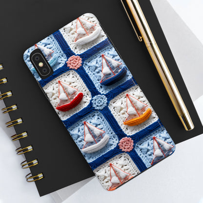 Crochet Boat Ship Sea Vessel Ocean Beach Travel Yacht Design - Tough Phone Cases