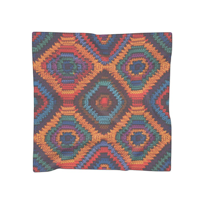 Ganchillo de herencia africana, diseño multicolor vibrante, artesanía étnica - Poly Bufanda 