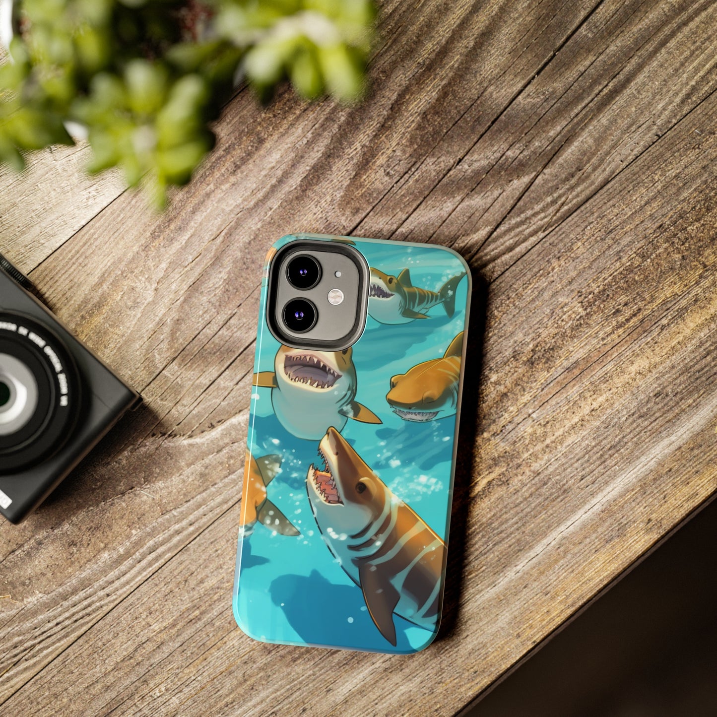 Tiger Shark: Ocean Marine Wildlife - Underwater - Tough Phone Cases