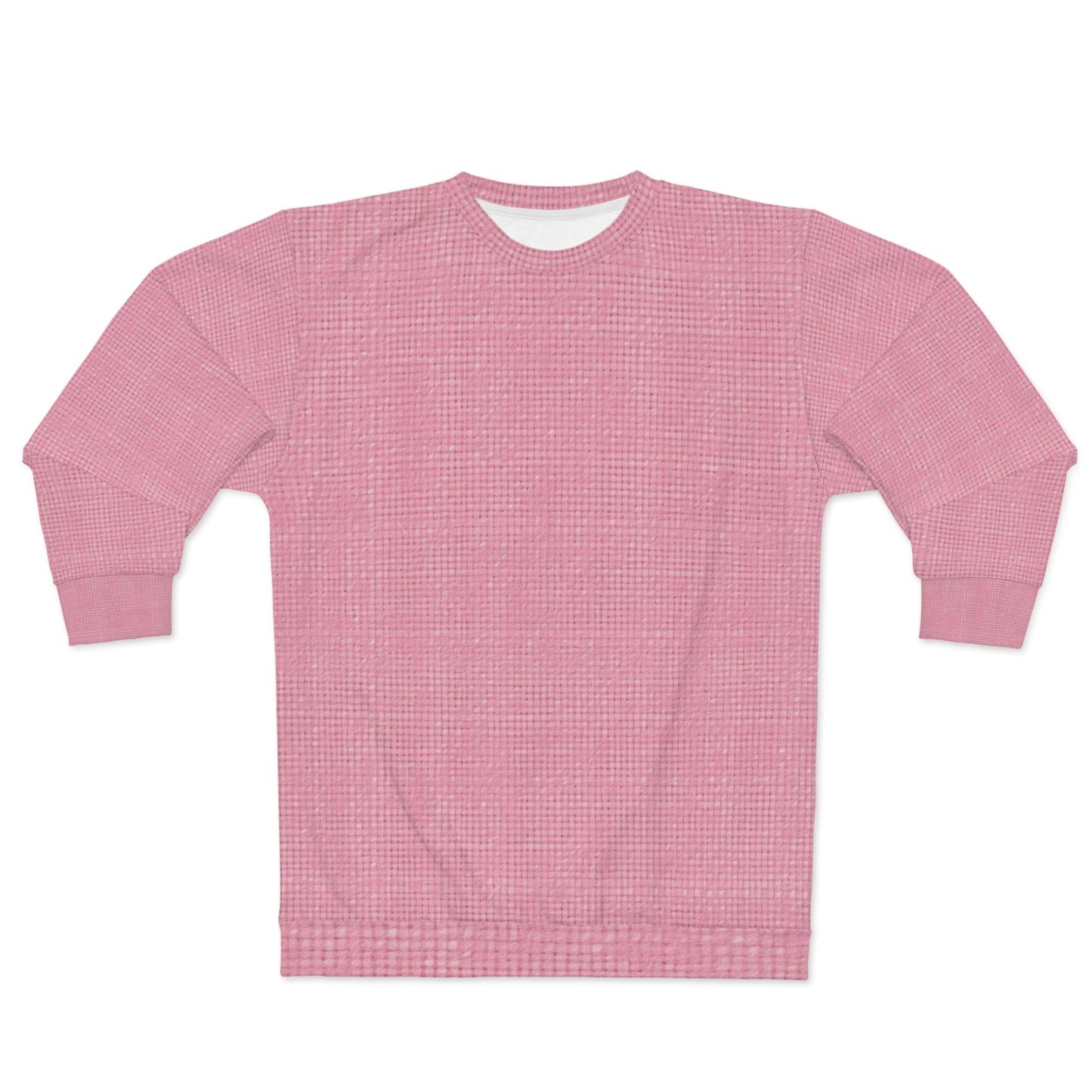 Pastel Rose Pink: Denim-Inspired, Refreshing Fabric Design - Unisex Sweatshirt (AOP)