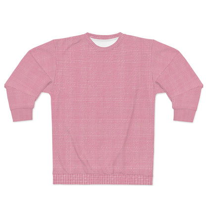 Pastel Rose Pink: Denim-Inspired, Refreshing Fabric Design - Unisex Sweatshirt (AOP)