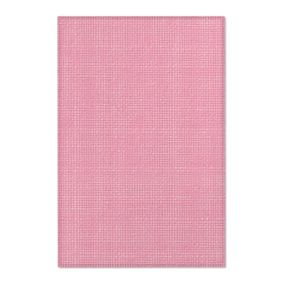 Pastel Rose Pink: Denim-Inspired, Refreshing Fabric Design - Area Rugs