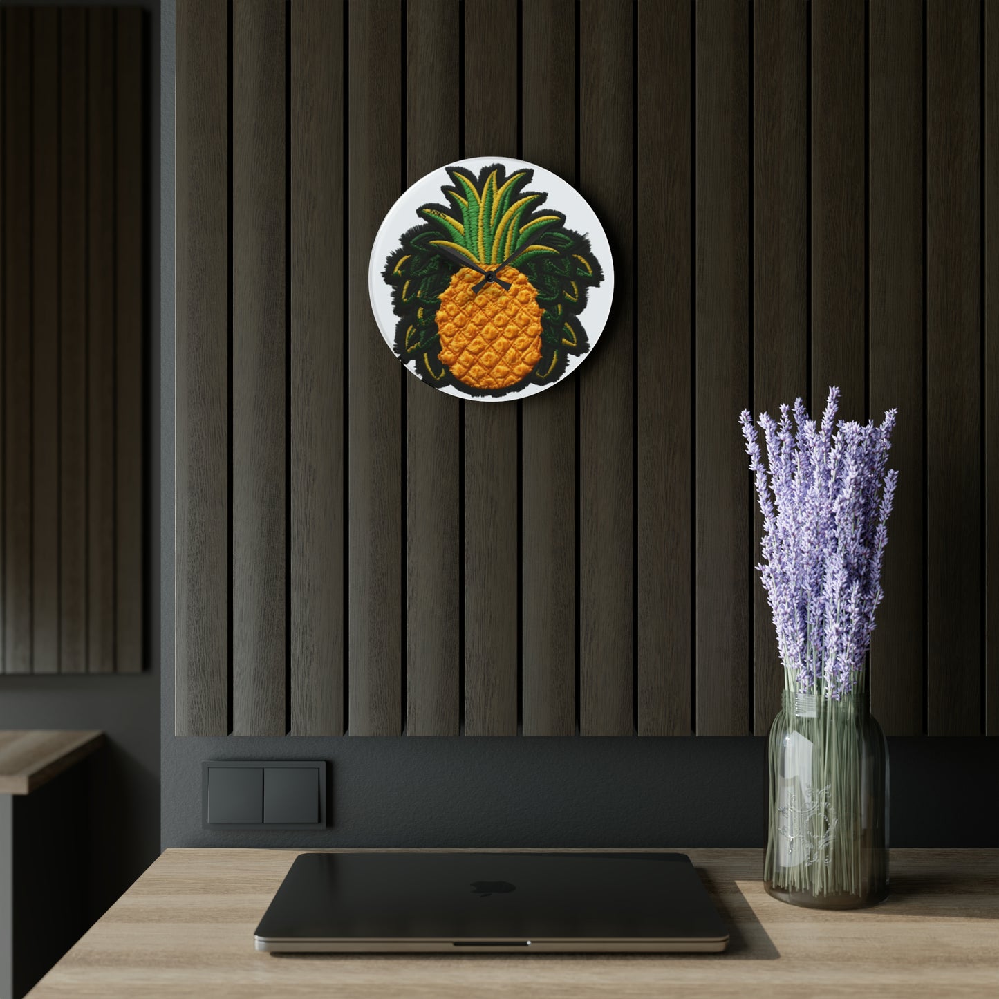 Pineapple - Acrylic Wall Clock