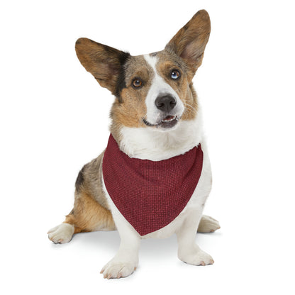 Seamless Texture - Maroon/Burgundy Denim-Inspired Fabric - Pet Bandana Collar