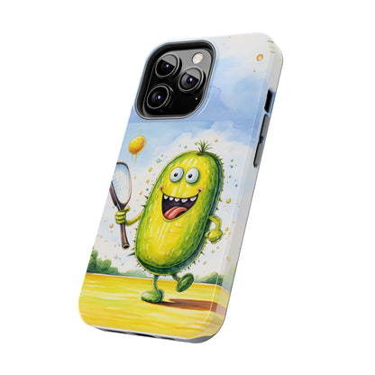 Pickleball Sport: Athletic Pickle Playing Game with Net and Paddle - Tough Phone Cases