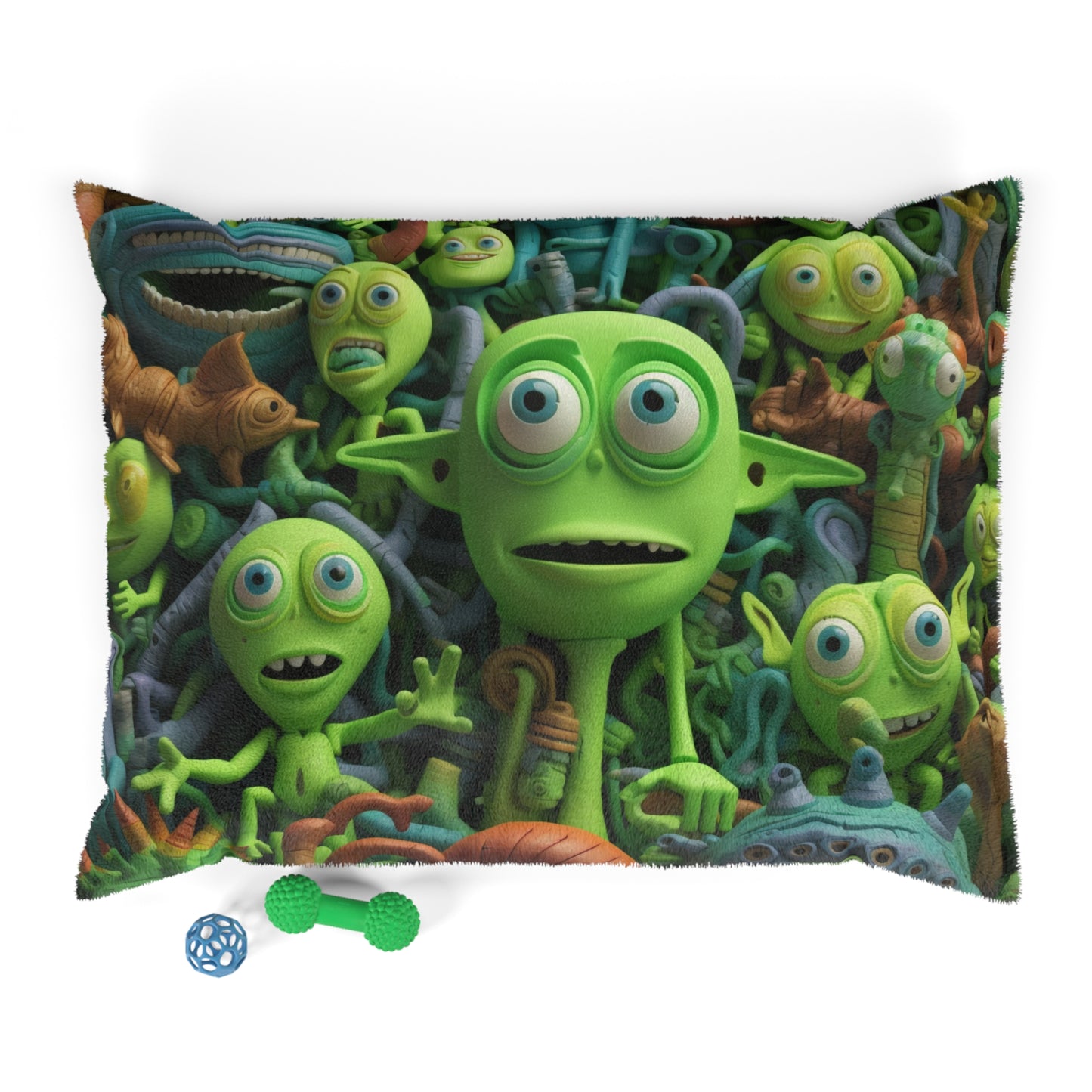 Toy Alien Story Space Character Galactic UFO Anime Cartoon - Dog & Pet Bed