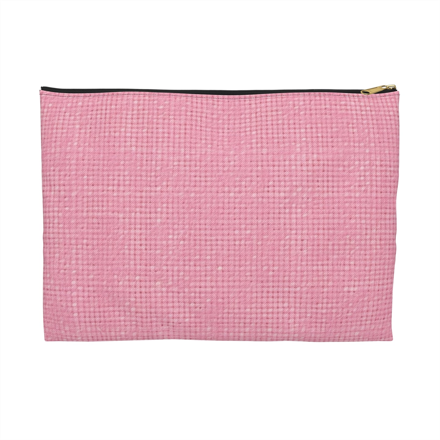 Pastel Rose Pink: Denim-Inspired, Refreshing Fabric Design - Accessory Pouch