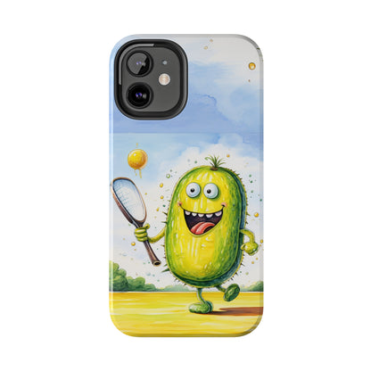 Pickleball Sport: Athletic Pickle Playing Game with Net and Paddle - Tough Phone Cases