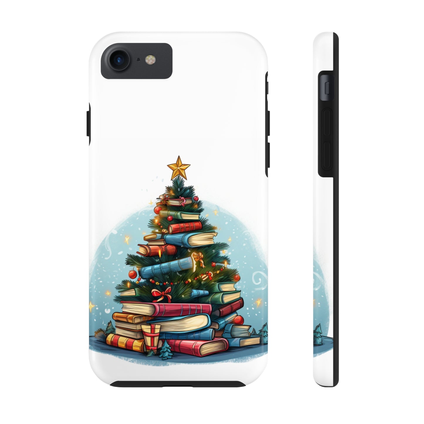 Book Lover Christmas Tree, Gift For Readers - Tough Phone Cases