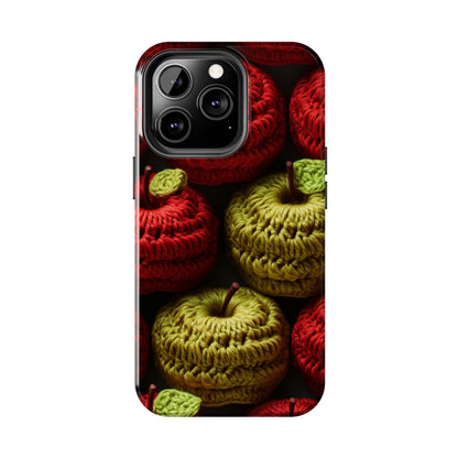 Crochet Apple Amigurumi - Big American Red Apples - Healthy Fruit Snack Design - Tough Phone Cases