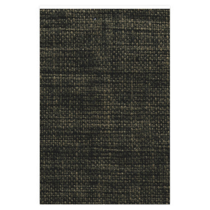 Sophisticated Seamless Texture - Black Denim-Inspired Fabric - Wrapping Paper