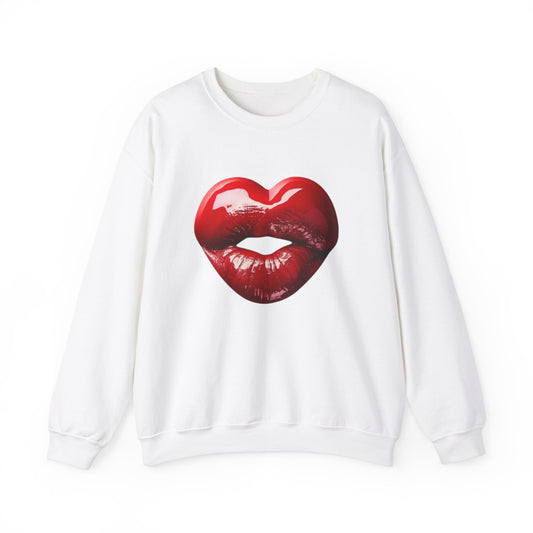 ハート型の唇 - ギフトアイデア - ユニセックス ヘビーブレンド™ クルーネック スウェットシャツ