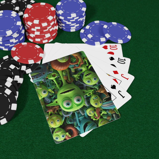 Toy Alien Story Space Character Galactic UFO Anime Cartoon - Poker Cards