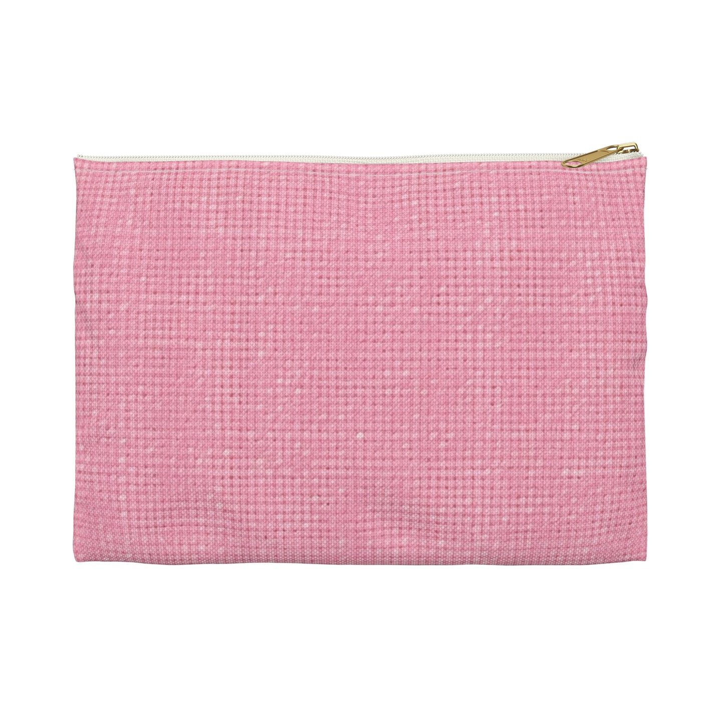 Pastel Rose Pink: Denim-Inspired, Refreshing Fabric Design - Accessory Pouch