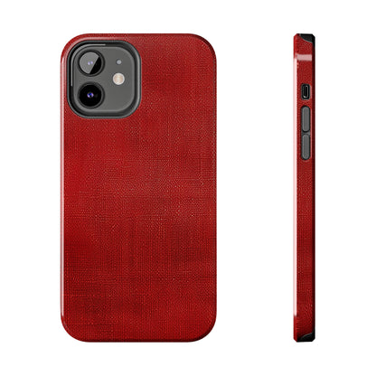 Juicy Red Berry Blast: Denim Fabric Inspired Design - Tough Phone Cases