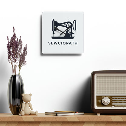 Sewciopath - Acrylic Wall Clock