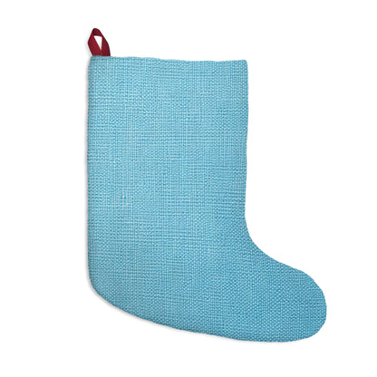 Bright Aqua Teal: Denim-Inspired Refreshing Blue Summer Fabric - Christmas Stockings