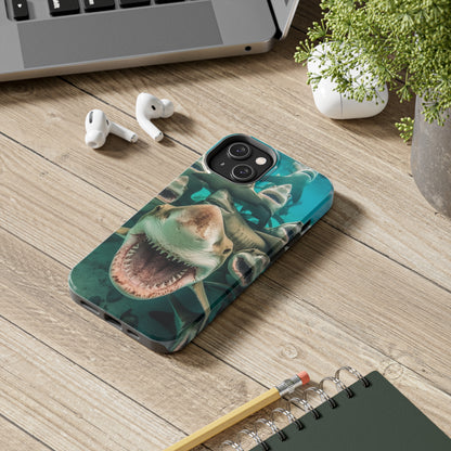 Laughing Lemon Sharks: Joyful Sea Jaws Ocean Deep - Tough Phone Cases