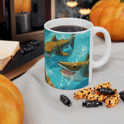 Tiger Shark: Ocean Marine Wildlife - Underwater - Ceramic Mug 11oz