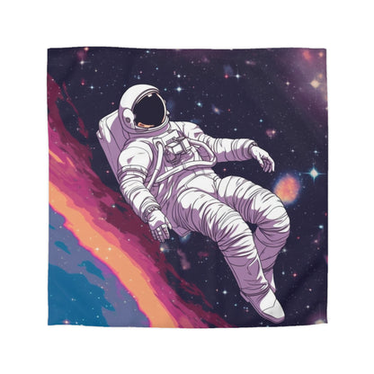 Astro Pioneer - Star-filled Galaxy Illustration - Microfiber Duvet Cover