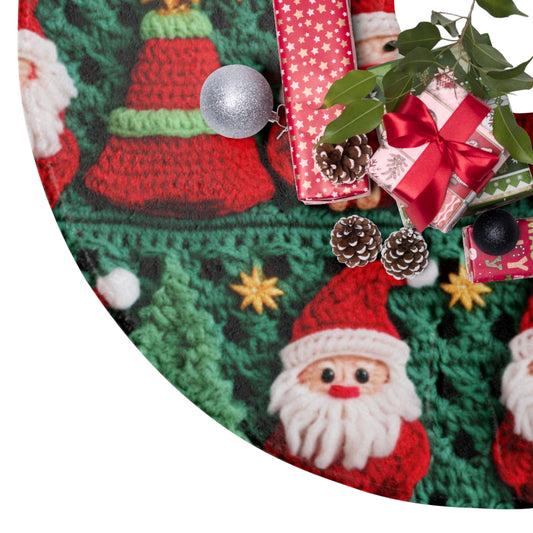 Santa Claus Crochet Pattern, Christmas Design, Festive Holiday Decor, Father Christmas Motif. Perfect for Yuletide Celebration - Christmas Tree Skirts