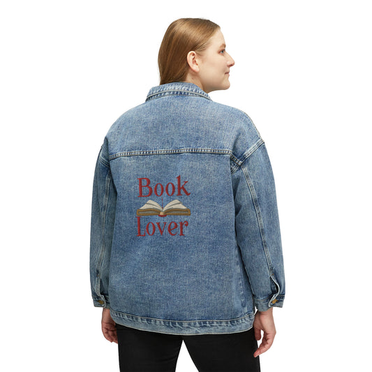 Book Lover, Graphic Gift, Women's Denim Jacket