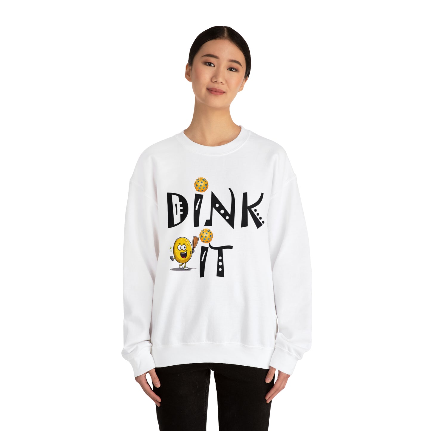 Pickleball Dink It: Sport Strategy Game Style - Gift Enthusiasts & Players - Unisex Heavy Blend™ Crewneck Sweatshirt