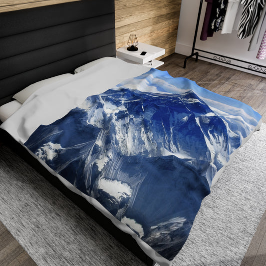 Monte Everest, Velveteen Plush Blanket