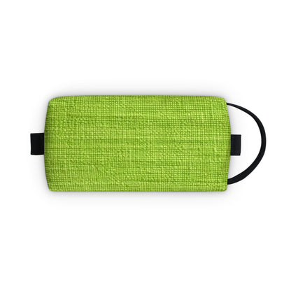 Lush Grass Neon Green: Denim-Inspired, Springtime Fabric Style - Toiletry Bag