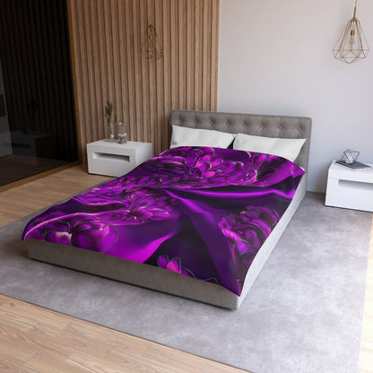 Purple Silk, Microfiber Duvet Cover