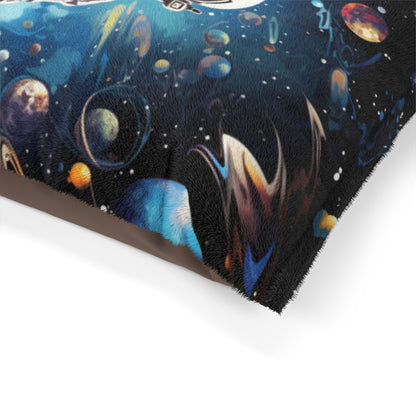 Galactic Voyage: Astronaut Journey in Celestial Star Cosmic Exploration - Dog & Pet Bed