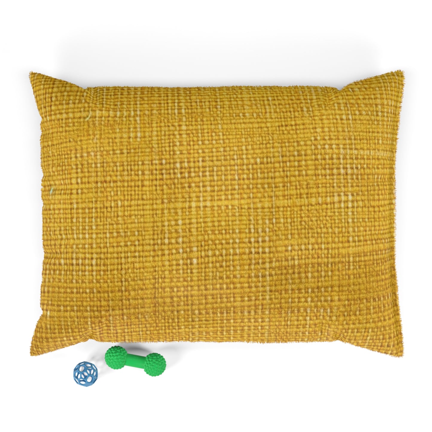 Radiant Sunny Yellow: Denim-Inspired Summer Fabric - Dog & Pet Bed