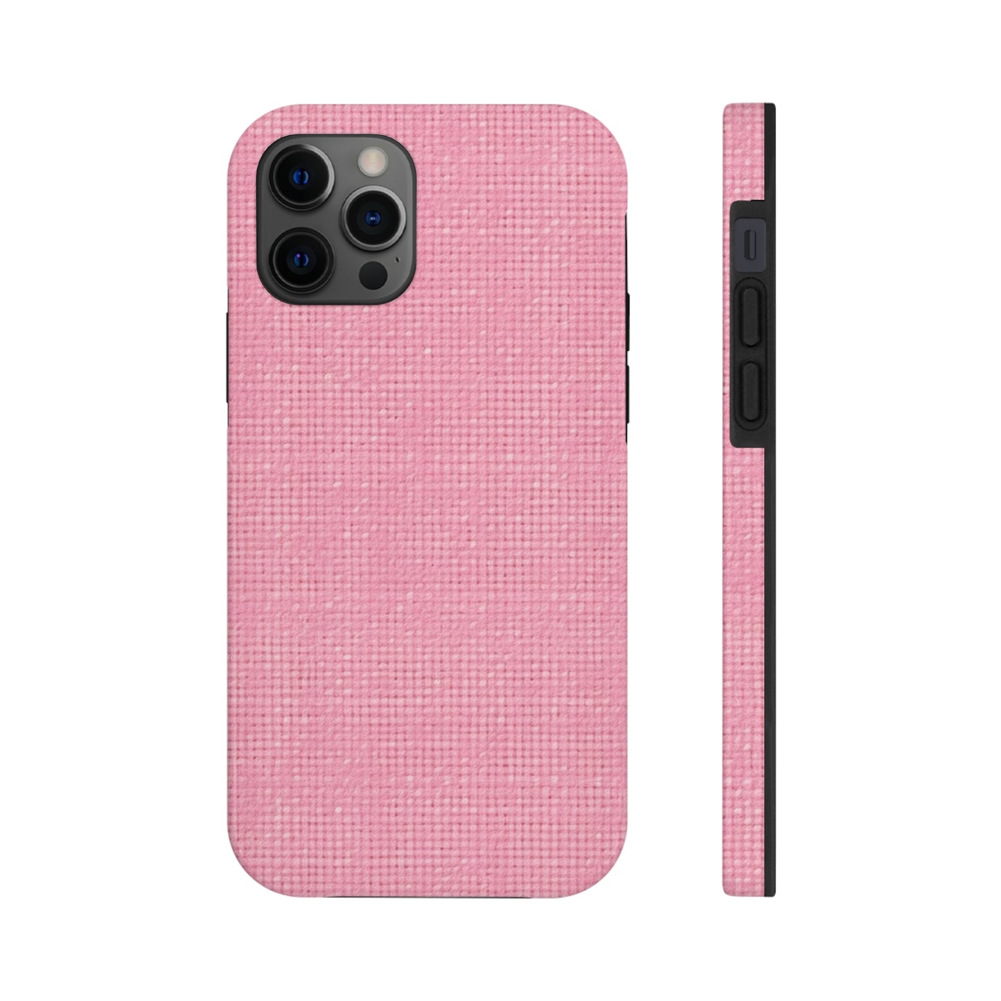 Pastel Rose Pink: Denim-Inspired, Refreshing Fabric Design - Tough Phone Cases