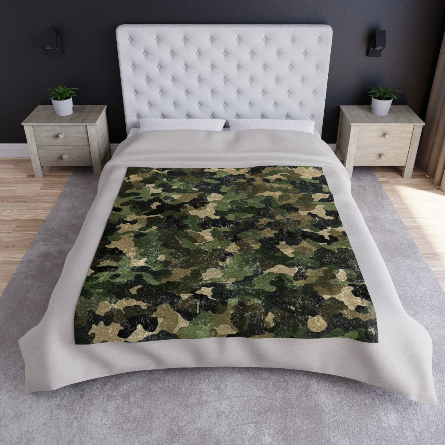 Classic Camo | Camouflage Wrap | Traditional Camo - Crushed Velvet Blanket