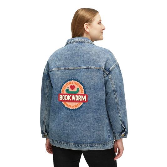 Bookworm Book Lover - Graphic Gift - Women's Denim Jacket