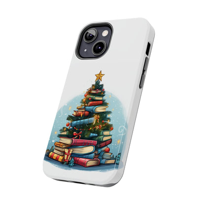 Book Lover Christmas Tree, Gift For Readers - Tough Phone Cases