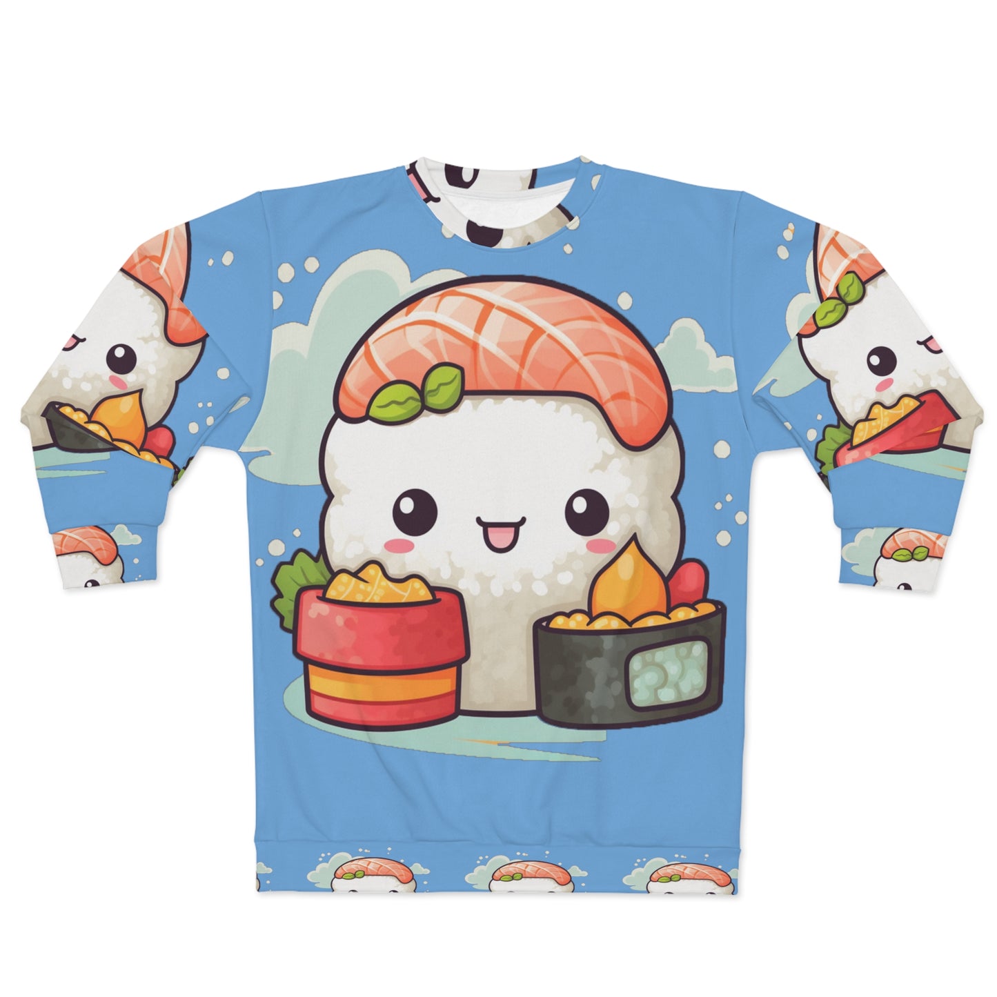 Anime Sushi - Japanese Cute kawaii - Otaku Gift - Unisex Sweatshirt (AOP)