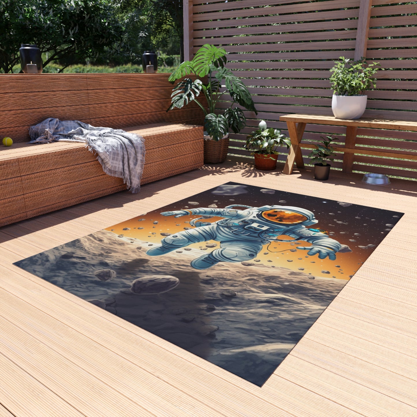 Galactic Adventurer - Celestial Star Art: Deep Space Exploration - Outdoor Rug