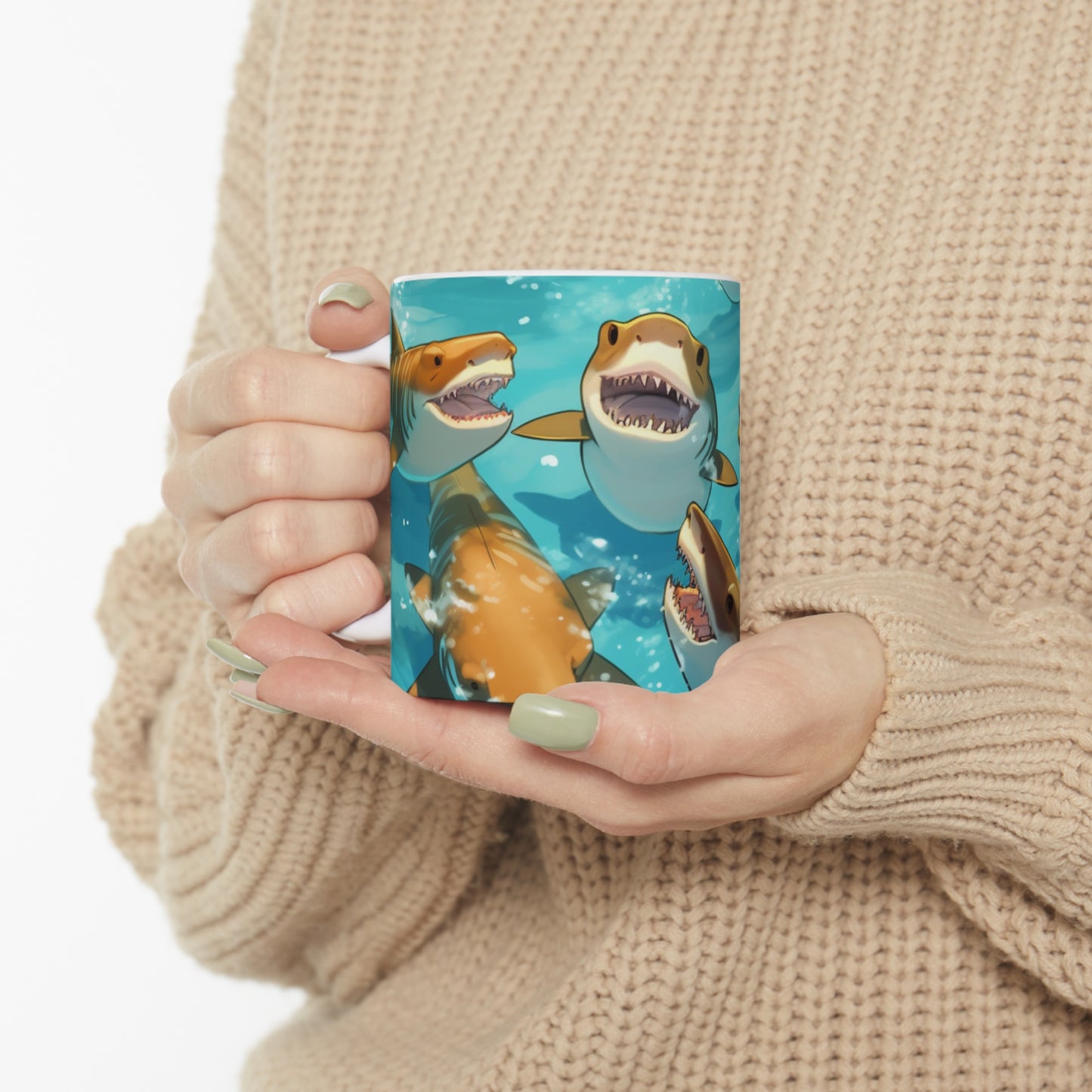 Tiger Shark: Ocean Marine Wildlife - Underwater - Ceramic Mug 11oz