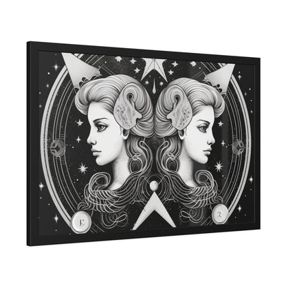 Gemini Zodiac - Framed Paper Posters