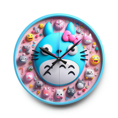 Reloj de pared acrílico estilo japonés Kawaii Cute Anime 