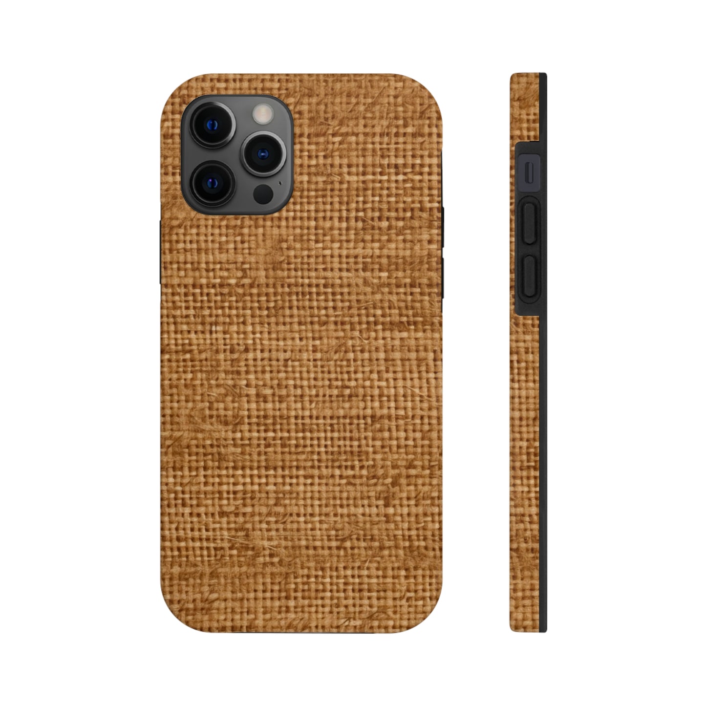 Light Chocolate: Denim-Inspired Elegant Fabric - Tough Phone Cases