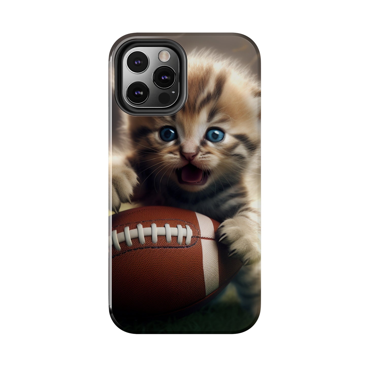 Football Kitten Touchdown: el juego deportivo ganador de Tabby - Estuches resistentes para teléfonos